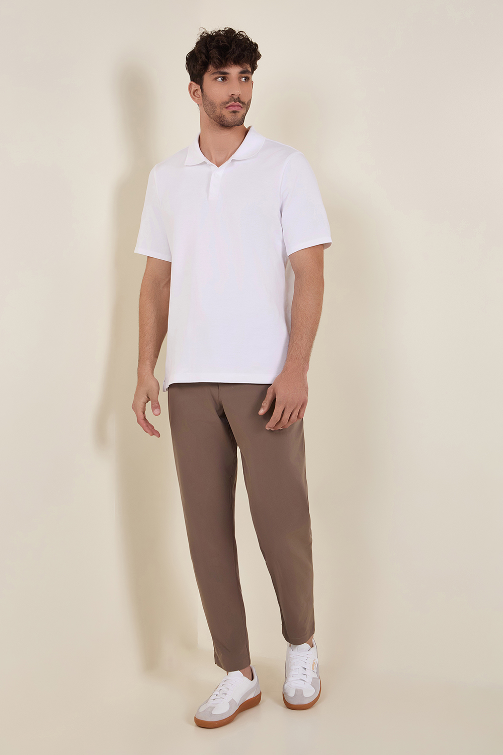 Cotton Pique Short-Sleeve Polo Shirt